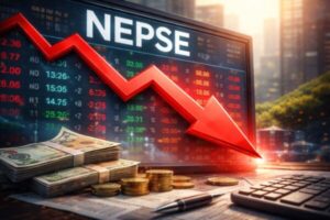 NEPSE drops in Nepal share market today