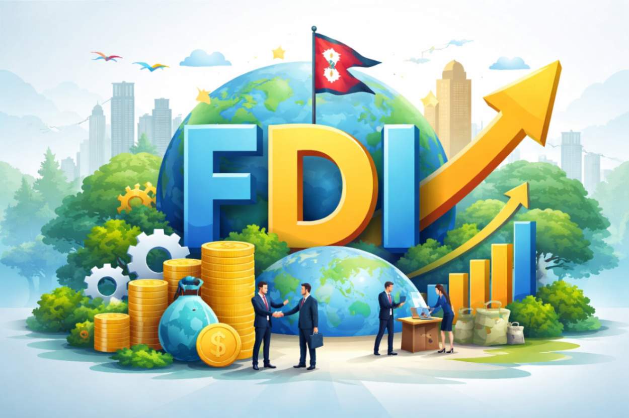 Nepal FDI news showing foreign investment growth